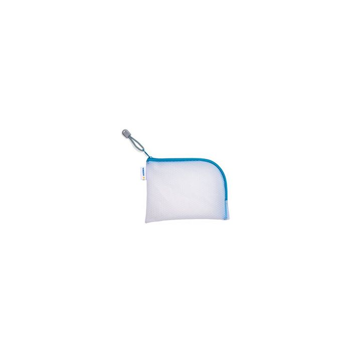 HERMA Pochette à fermeture à zip "Mesh Bags", A6, bleu