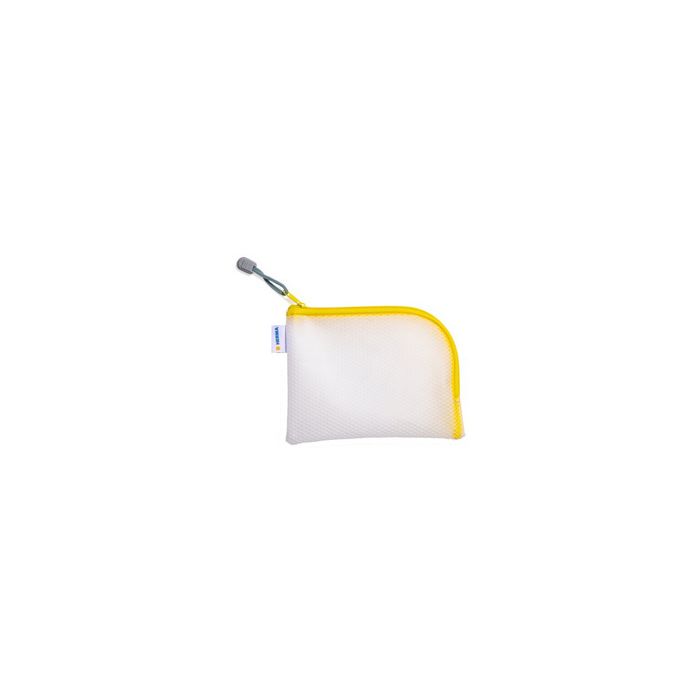 HERMA Pochette à fermeture à zip "Mesh Bags", A6, jaune