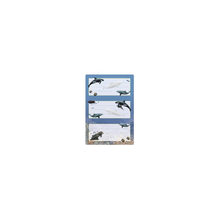 HERMA Étiquette pour livre "Dauphins", 76 x 35 mm