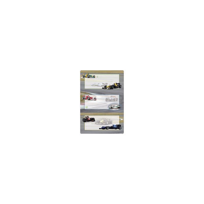 HERMA Étiquettes pour livres "Voitures de course", 76 x 35mm