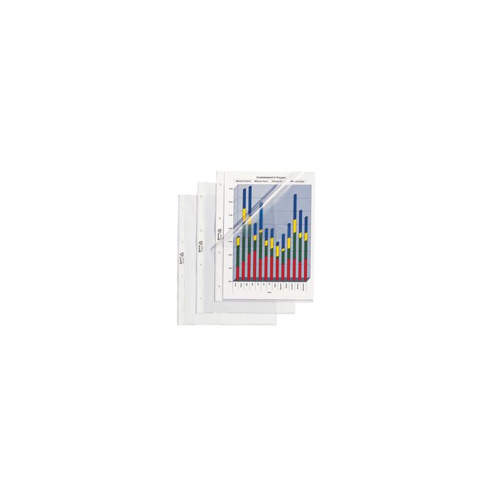 HETZEL Pochette perforée Standard, A4, en PVC, grainée