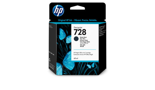 Cartouche Jet d'encre de la Marque HP 728 (F9J64A) Noire (69ml) )