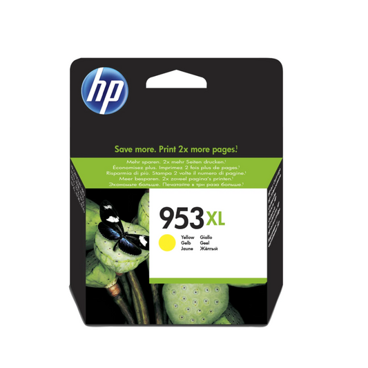 Cartouche Jet d'encre de Marque HP F6U18AE N°953XL Jaune (20ml 1 600 pages)