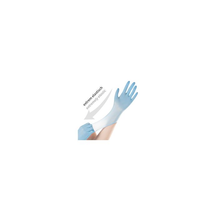 HYGOSTAR Gant en nitrile SAFE SUPER STRETCH, XL, bleu