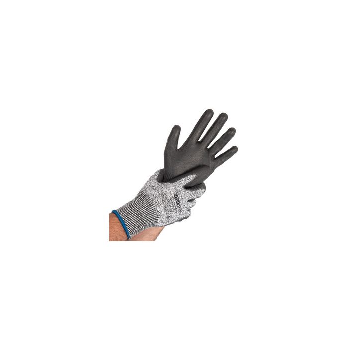 HYGOSTAR Gant anti-coupures CUT SAFE, XL, gris/noir