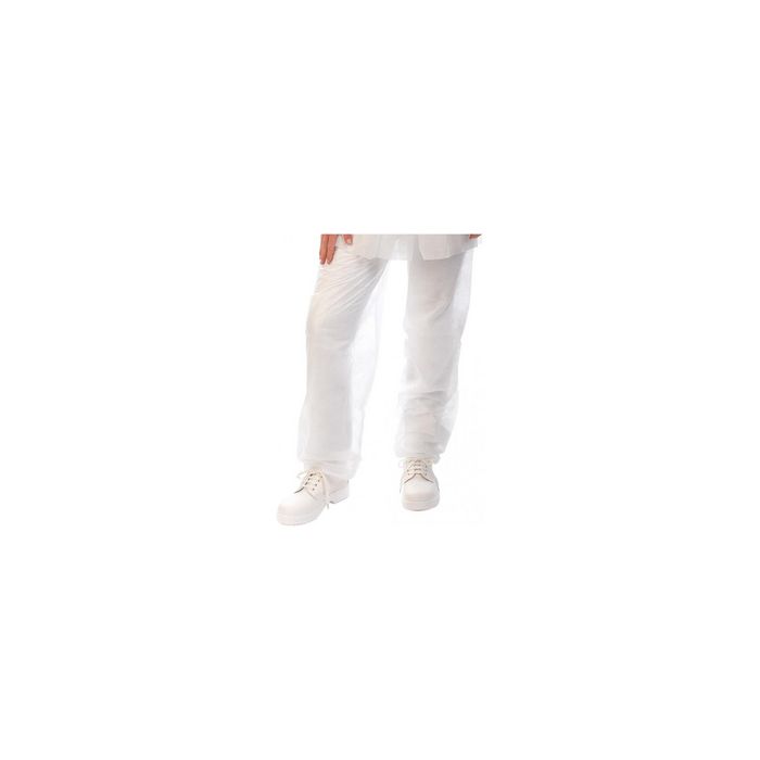 HYGOSTAR Pantalon à usage unique, en PP non tissé, blanc, M