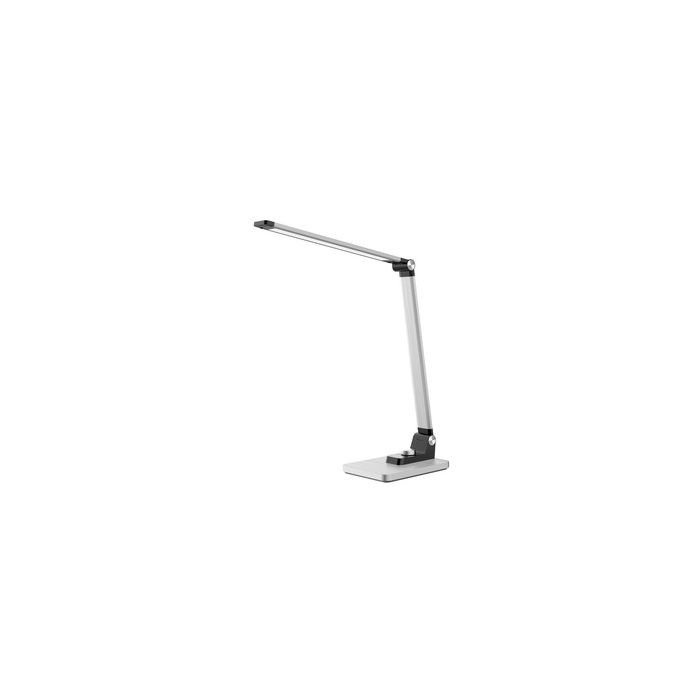 Hansa Lampe de bureau à LED "Breeze", socle, argent brossé