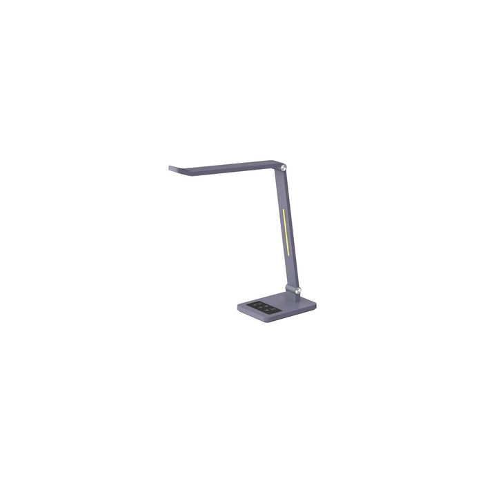 Hansa Lampe de bureau à LED Tide, pied, gris métallisé