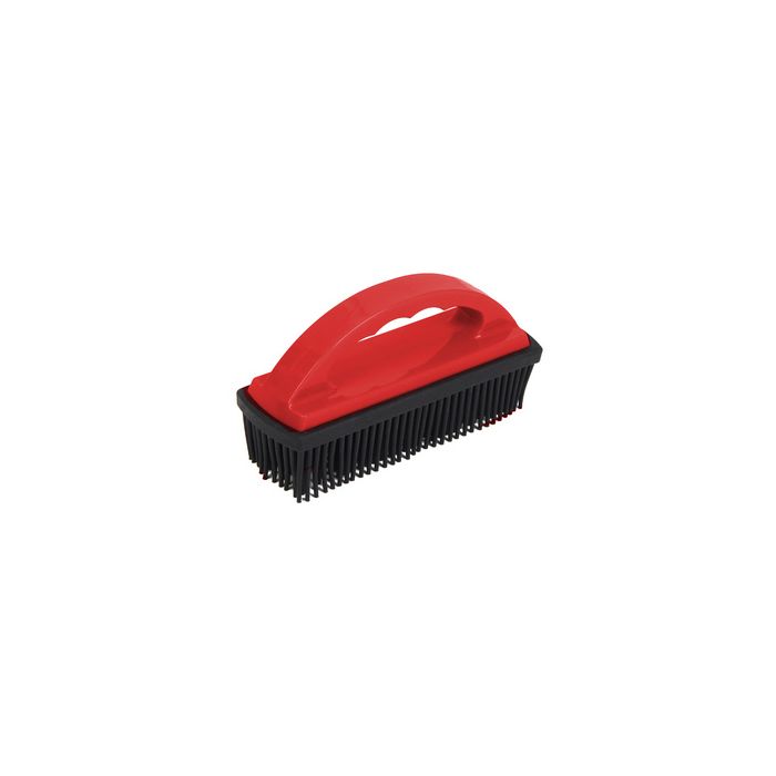 IWH Brosse en caoutchouc pour poils d'animaux, rouge