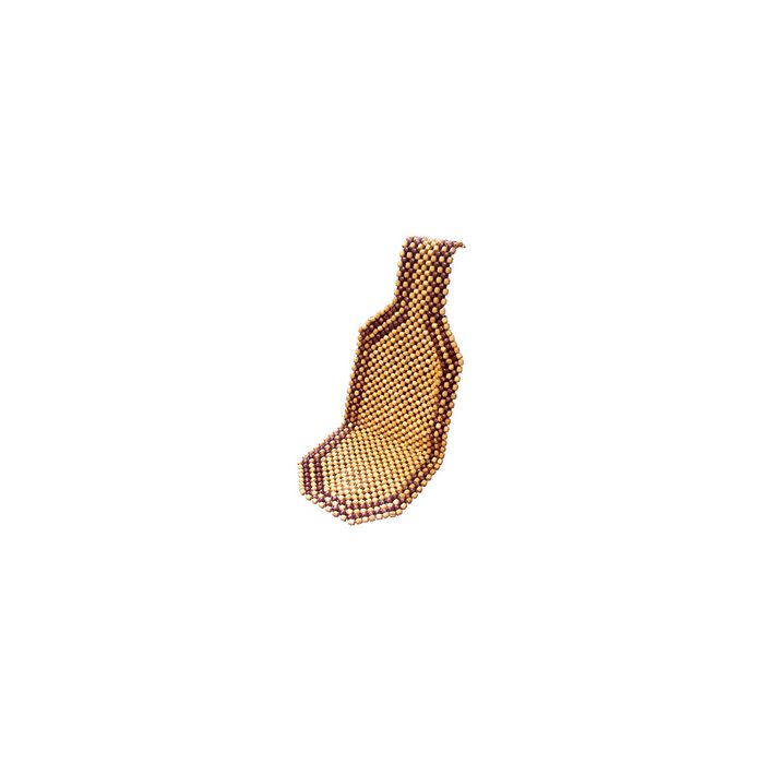 IWH Couvre-siège de voiture en billes de bois, beige