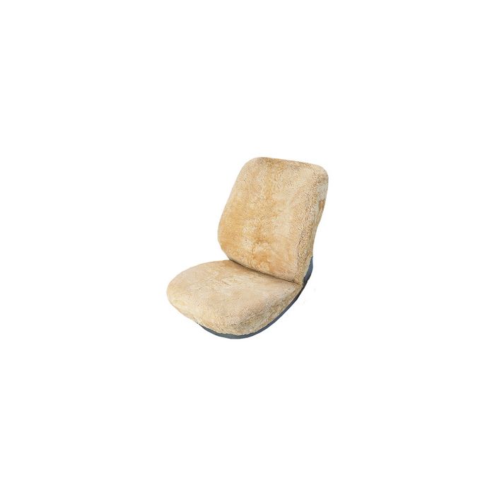 IWH Housse de siège en fourrure d'agneau, beige