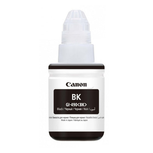 Bouteille d'encre d'origine Canon 0663C001 / GI-490 BK - noire