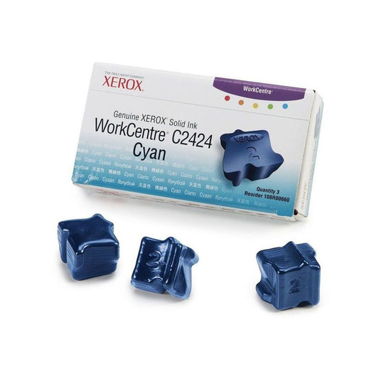 Encre solide d'origine Xerox 108R00660 - cyan - pack de 3