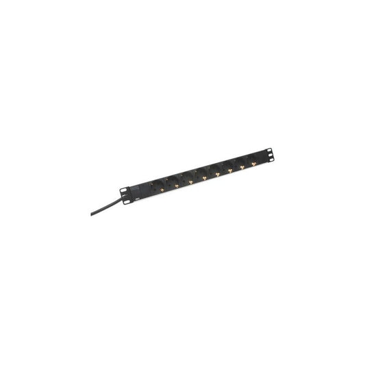 DIGITUS 19" Steckdosenleiste, 8-fach, 1 HE, ohne Schalter