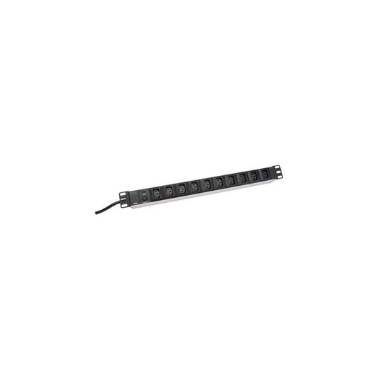 DIGITUS bloc multiprise 19", 10 ports, avec parasurtenseur