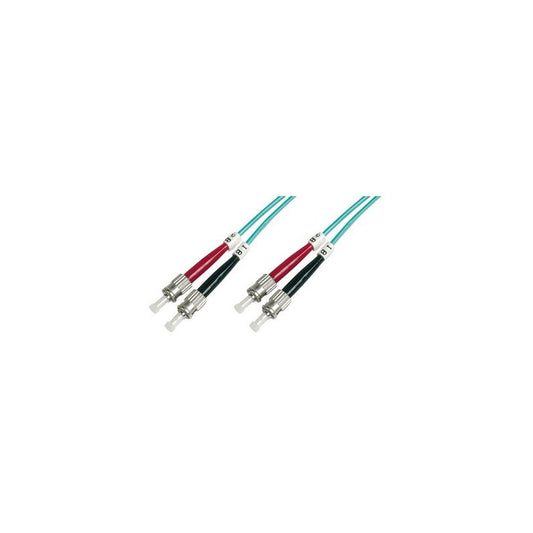 DIGITUS câble patch à fibres optiques, 2xST - 2xST,OM3, 10m