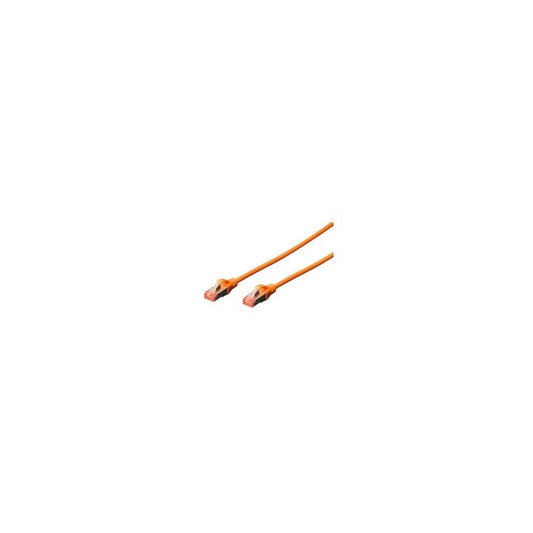 DIGITUS Câble de brassage, Cat. 6, S/FTP, 1,0 m, orange