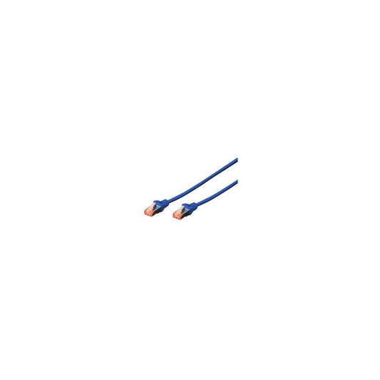 DIGITUS Câble de brassage, Cat. 6, S/FTP, 5,0 m, bleu