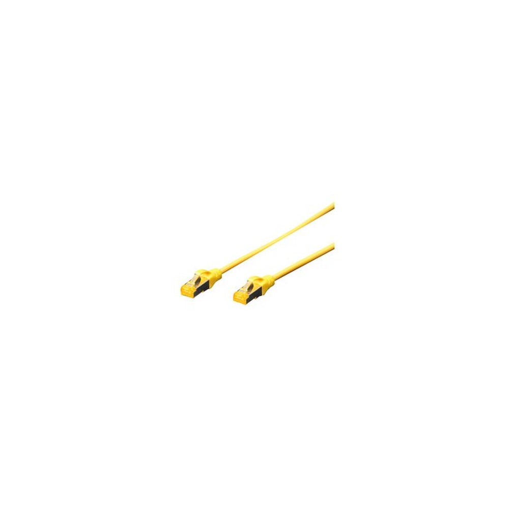 DIGITUS Câble de brassage Cat.6A, S/FTP, 10,0 m, jaune