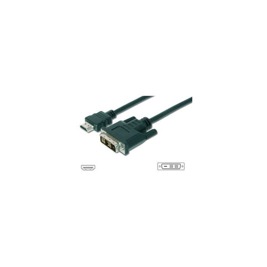 DIGITUS Câble pour moniteur HDMI - DVI-D 18+1, 3,0 m