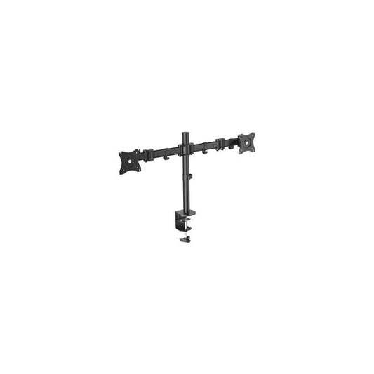 DIGITUS Support double écran universel, fixation par serrage