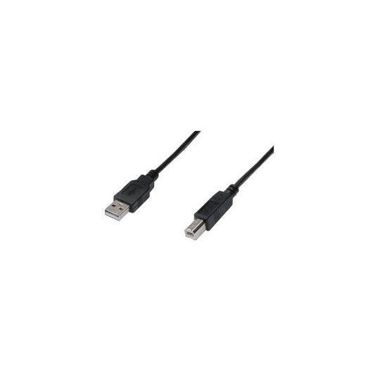 DIGITUS Câble de raccordement USB, USB-A - USB-B mâle, 1,8 m