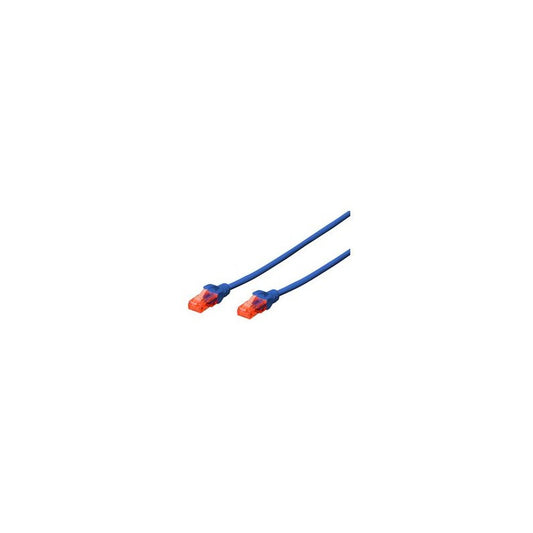 DIGITUS Câble de brassage, Cat. 6, U/UTP, 2,0 m, bleu