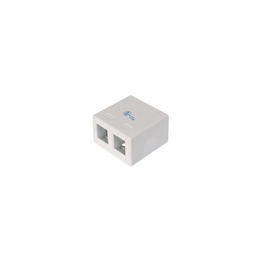 DIGITUS Boîtier vide pour 2 modules Keystone, blanc pur