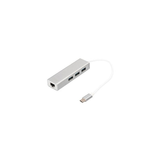 DIGITUS Hub USB 3.0 Super Speed, 3 ports + éthernet