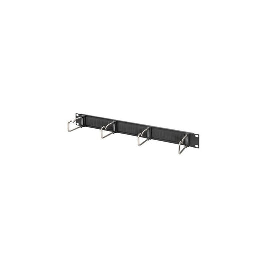 DIGITUS Panneau de rangement 19", 1U, 5 guide-câbles, gris