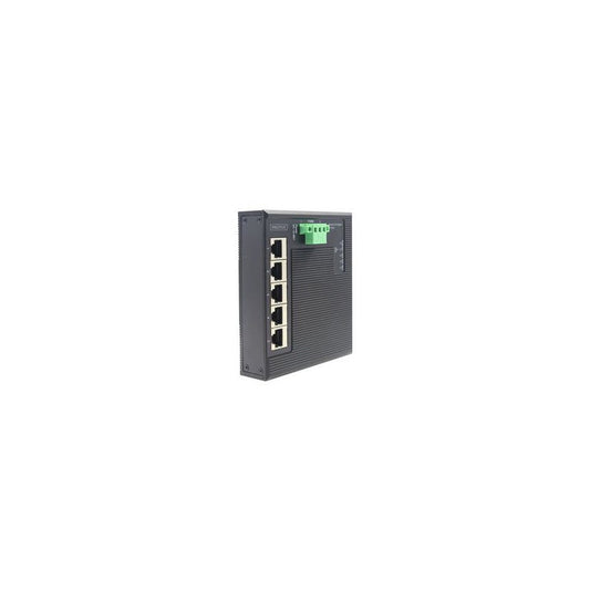 DIGITUS Commutateur industriel plat Gigabit, 5 ports, IP40