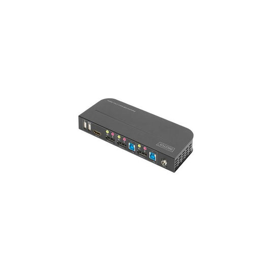 DIGITUS Commutateur KVM, 2 ports, 2x entrée DP, 1x sortie DP