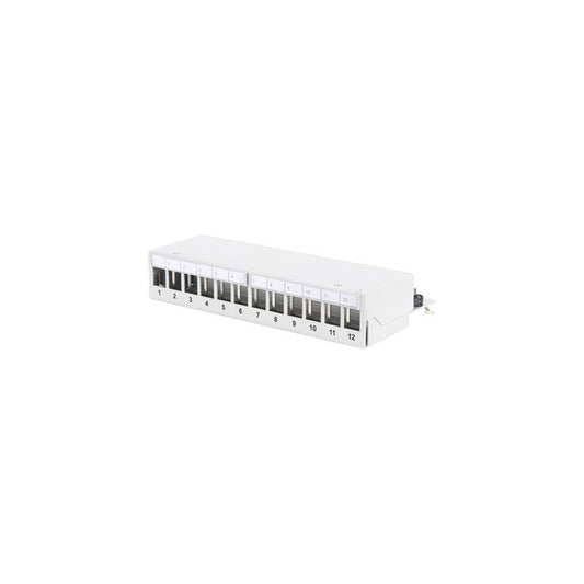 DIGITUS Panneau de brassage modulaire Desktop, 12 ports