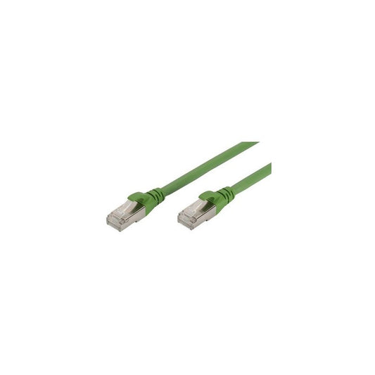 DIGITUS Câble de brassage, Cat.6A, S/FTP, 3,0 m, vert