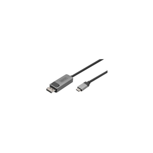 DIGITUS Câble adaptateur bidirectionnel USB type C - DP, 2 m