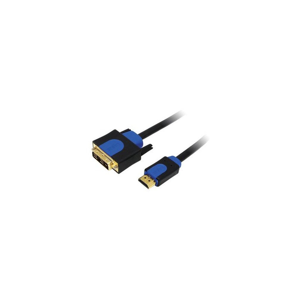 LogiLink Câble HDMI High Speed, HDMI - DVI-D, 2 m