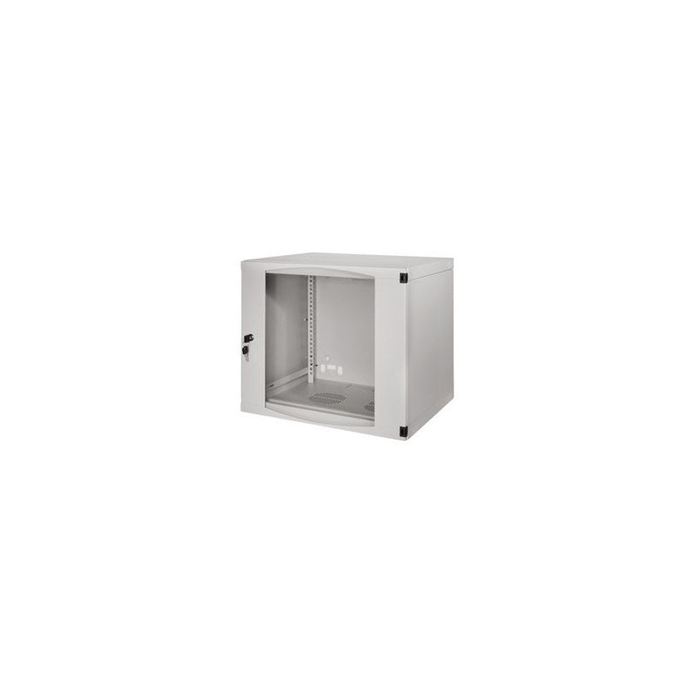 LogiLink Coffret mural, une pièce, 9 U, gris clair