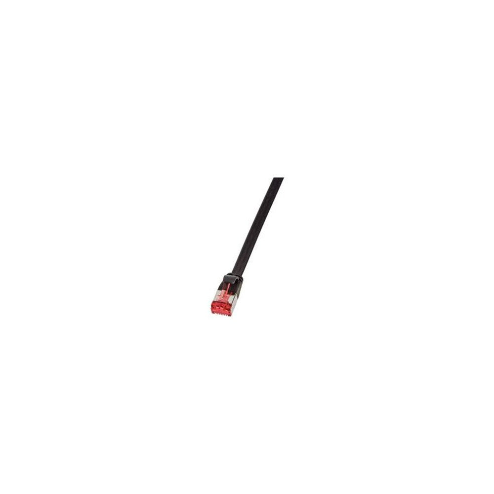 LogiLink Câble patch plat U/FTP, Cat.6A, 20,0 m, noir
