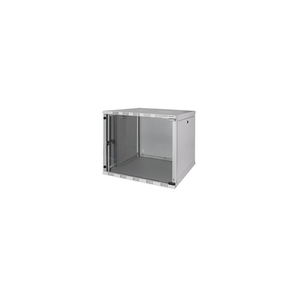 LogiLink Coffret mural 19", démonté, 9 U, gris clair