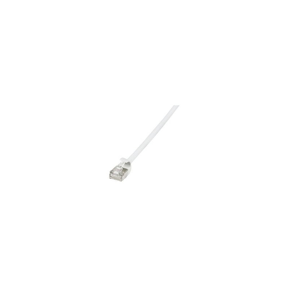 LogiLink Câble patch Ultraflex, Cat. 6A, U/FTP, 0,3 m, blanc