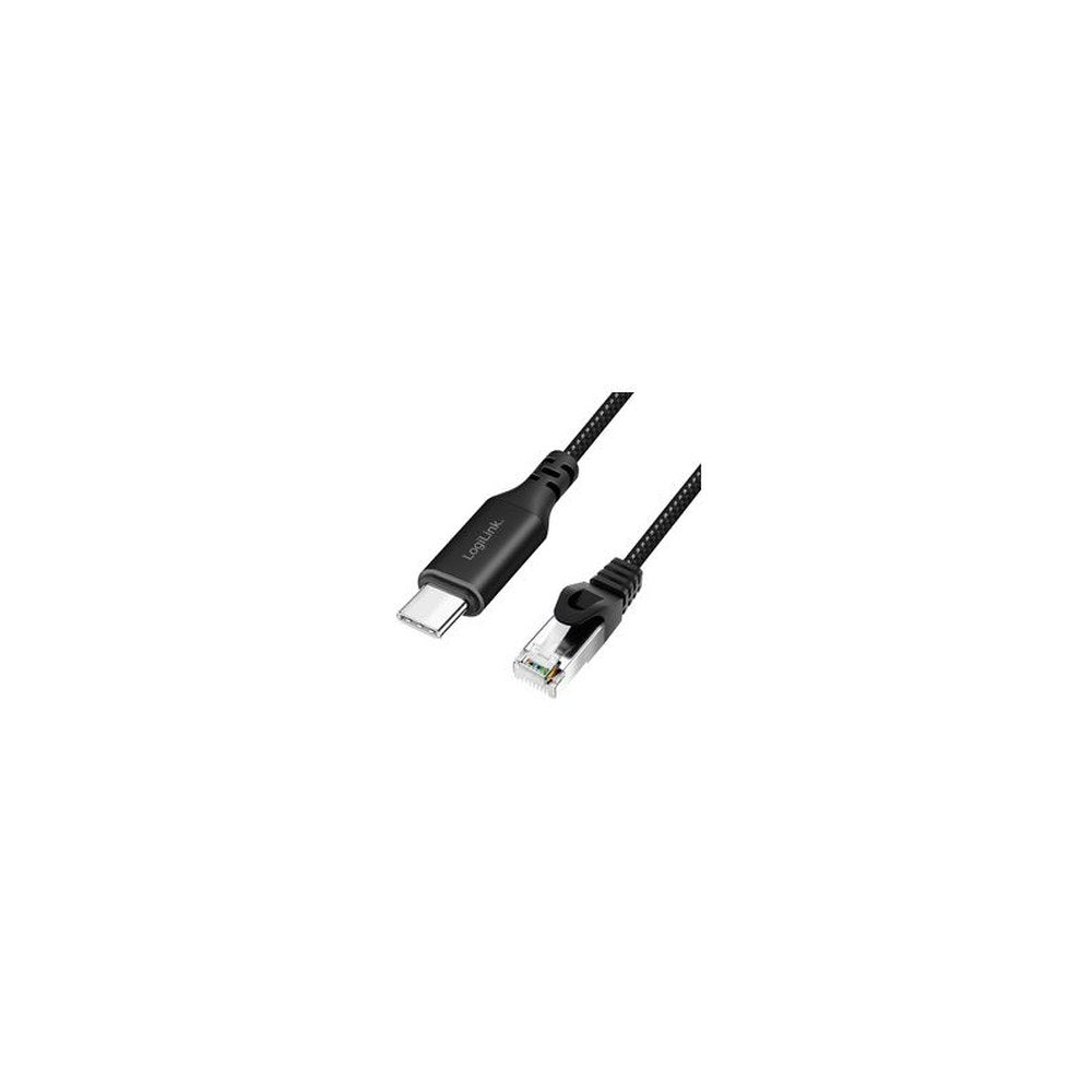LogiLink Câble Ethernet USB 3.2, USB-C - RJ45, 1,5 m
