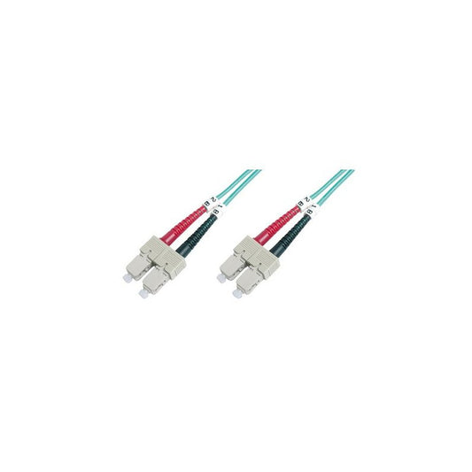 DIGITUS Câble à fibre optique, SC-Duplex - SC-Duplex, OM3,1m