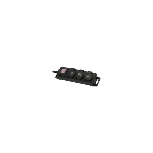 brennenstuhl Outdoor-Steckdosenleiste, 3-fach, IP44, schwarz