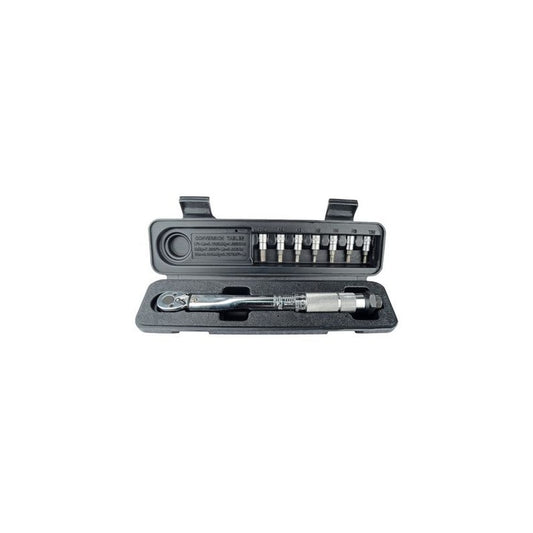 BRÜDER MANNESMANN Kit de clé dynamométrique 1/4", 8 pièces