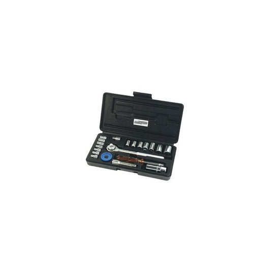 BRÜDER MANNESMANN Jeu de douilles 1/4" + 3/8", 20 pièces