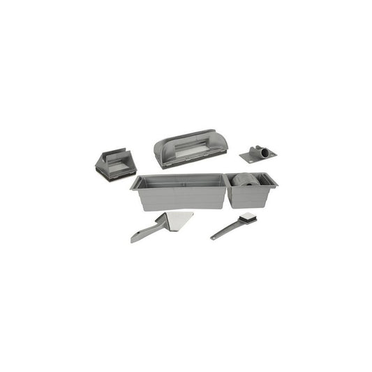 BRÜDER MANNESMANN Kit de peintre, 9 pièces, gris