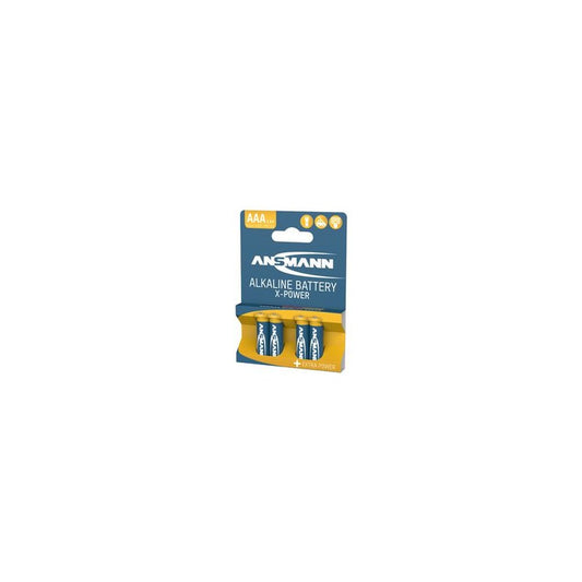 ANSMANN Pile alcaline "X-Power", Micro AAA, blister de 4