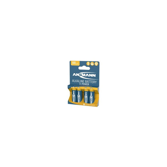 ANSMANN Pile alcaline "X-Power", Mignon AA, blister de 4