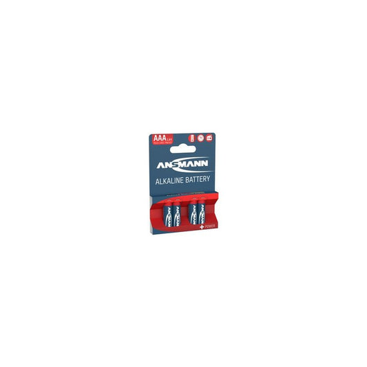 ANSMANN Pile alcaline "RED", Micro AAA, blister de 4