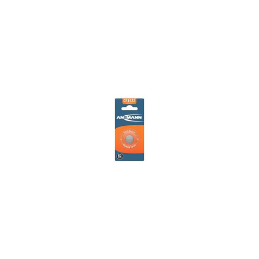 ANSMANN Pile bouton au lithium CR1632, 3 Volt, blister d'1